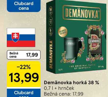 Demänovka horká 38 % 0,7l + hrnček