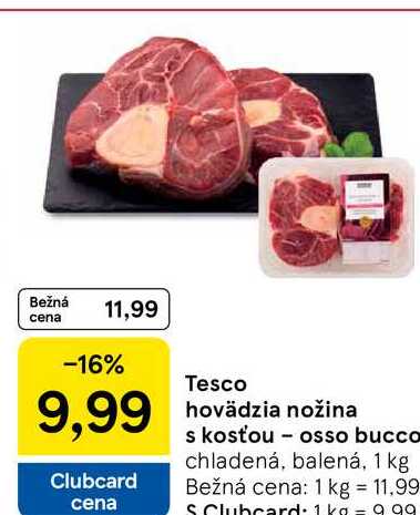Tesco hovädzia nožina s kosťou - osso bucco 1 kg