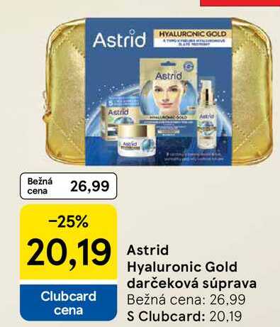 Astri  Hyaluronic Gold darčeková súprava 