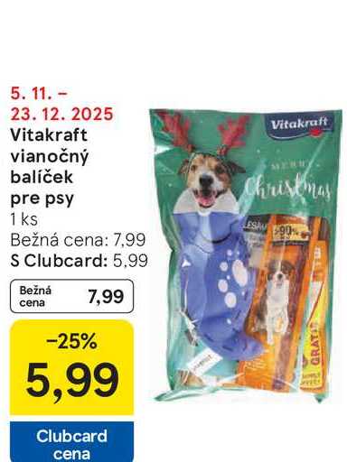 Vitakraft vianočný balíček pre psy 1 ks