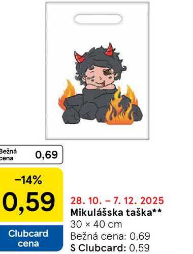 Mikulášska taška 30 x 40 cm