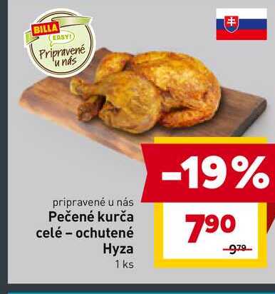 Pečené kurča celé - ochutené Hyza 1 ks