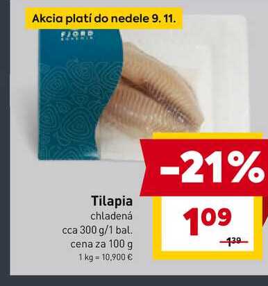 Tilapia chladená cca 300 g/1 bal.