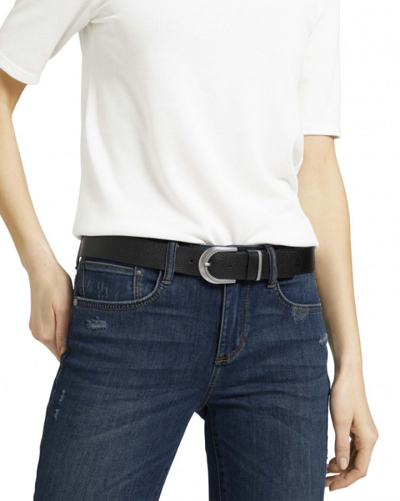 Opasok TOM TAILOR dámsky kožený 00711-003 9000