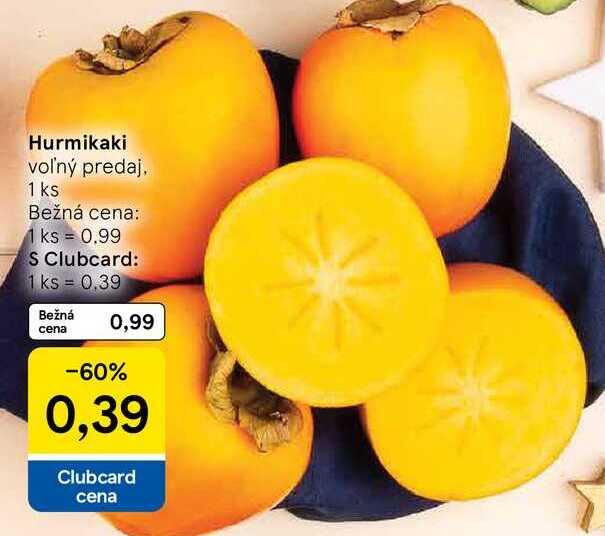 Hurmikaki voľný predaj 1 ks