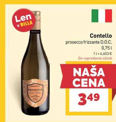 Contello prosecco frizzante D.O.C. 0,75l
