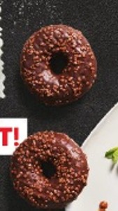 Donut poliaty mliečnou čokoládou