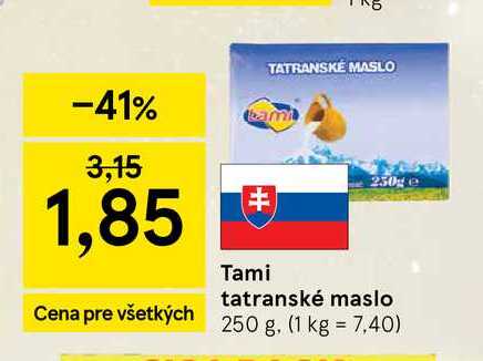 Tami tatranské maslo 250 g