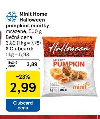 Minit Home Halloween pumpkins minitky mrazené, 500 g 