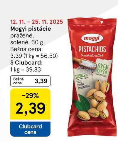 Mogyi pistácie pražené, solené, 60 g
