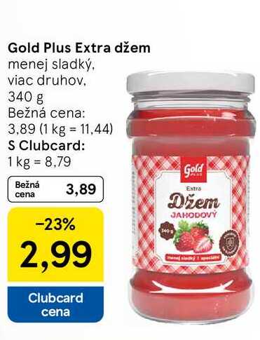 Gold Plus Extra džem menej sladký 340 g 