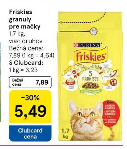 Friskies granuly pre mačky 1.7 kg