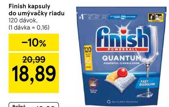 Finish kapsuly do umývačky riadu 120 dávok