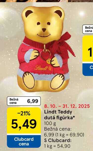 Lindt Teddy dutá figúrka 100g