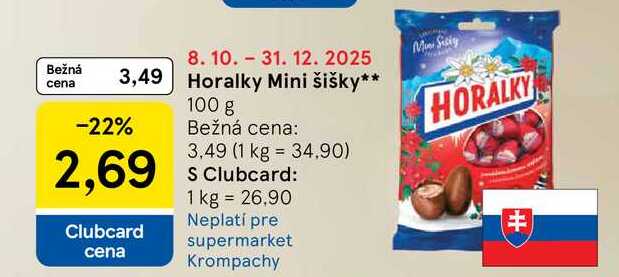 Horalky Mini šišky 100g