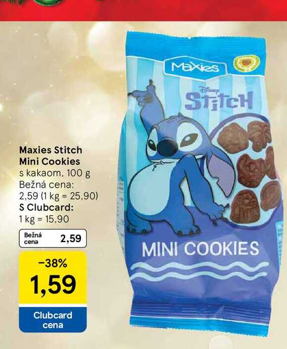 Maxies Stitch Mini Cookies s kakaom, 100 g