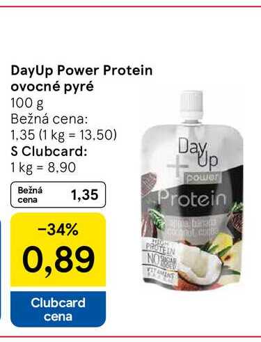 DayUp Power Protein ovocné pyré 100 g