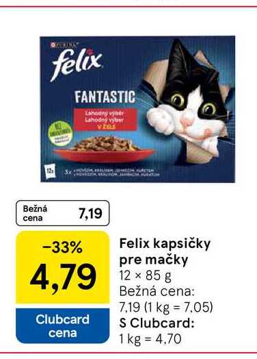Felix kapsičky pre mačky 12 x 85 g