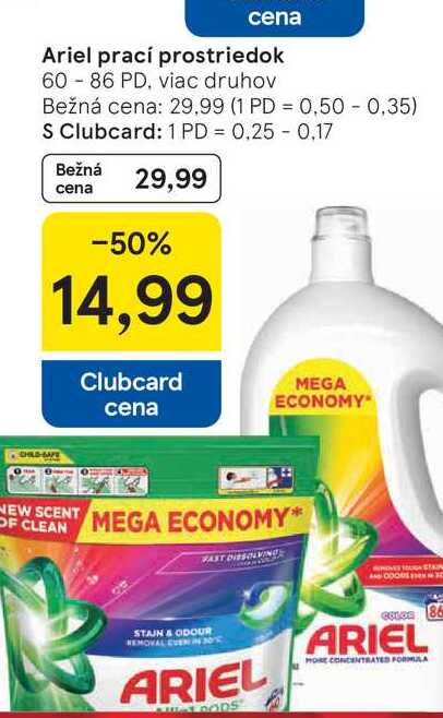 Ariel prací kapsule 60 PD