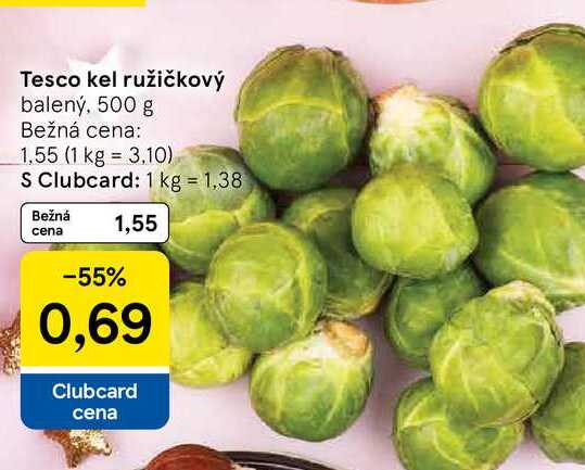 Tesco kel ružičkový balený, 500 g