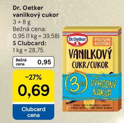 Dr. Oetker vanilkový cukor 3 x 8 g 