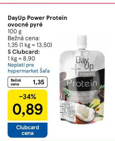 DayUp Power Protein ovocné pyré 100 g