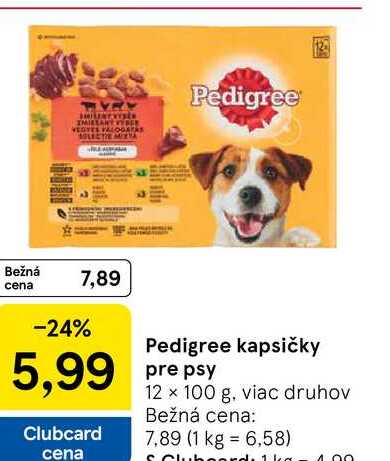 Pedigree kapsičky pre psy 12 x 100 g