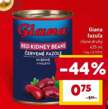 Giana fazuľa rôzne druhy 425 ml