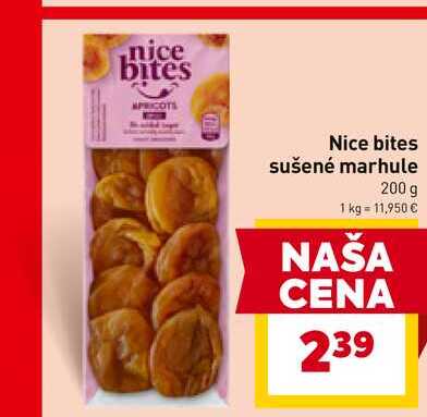 Nice bites sušené marhule 200 g