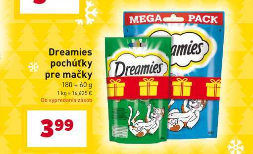 Dreamies pochúťky pre mačky 180 + 60 g
