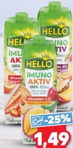 Hello Imuno aktiv Šťava 100 %