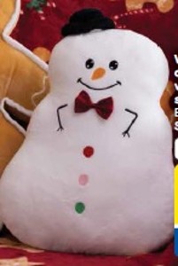 F&F Home dekoračný vankúš v tvare snehuliaka*