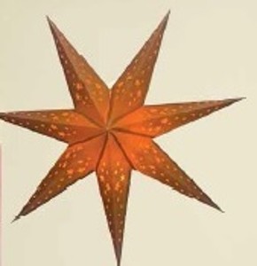 Vianočná LED papierová hviezda do okna