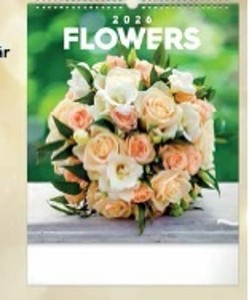Nástenný kalendár Kvety 2026*