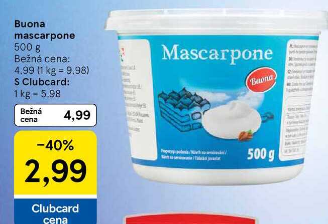 Buona mascarpone 500 g 