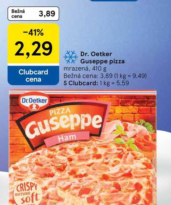 BDr. Oetker Guseppe pizza mrazená, 410 g 