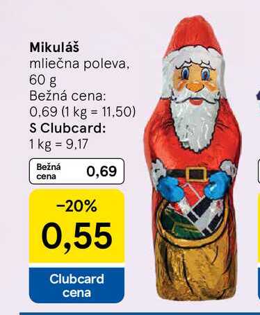 Mikuláš mliečna poleva, 60 g