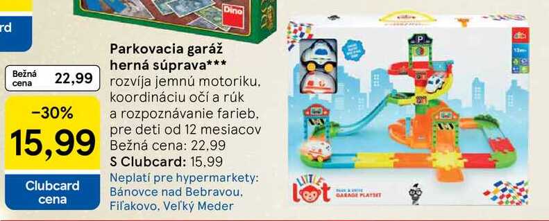 Dino Parkovacia garáž herná súprava