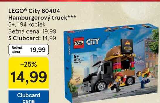 LEGO® City 60404 Hamburgerový truck 5+, 194 kociek 