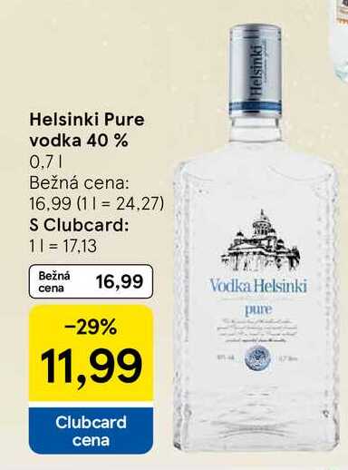 Helsinki Pure vodka 40 % 0.7l