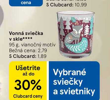 Vonná sviečka v skle 95 g