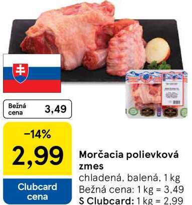 Morčacia polievková zmes chladená, balená, 1 kg