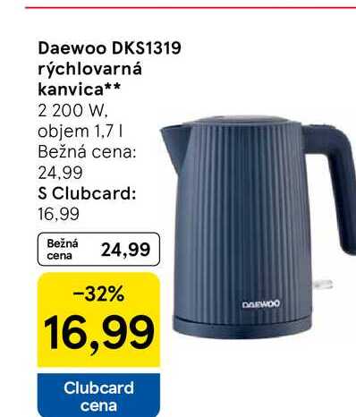 Daewoo DKS1319 rýchlovarná kanvica