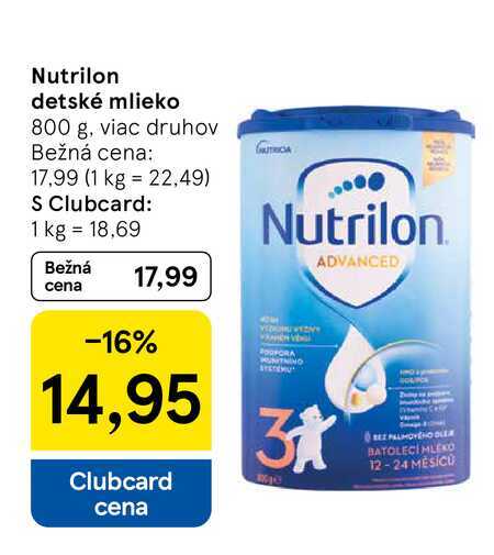 Nutrilon detské mlieko 800 g
