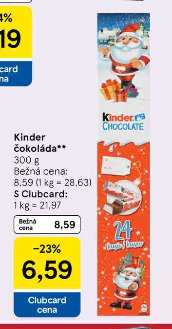 Kinder čokoláda 300 g