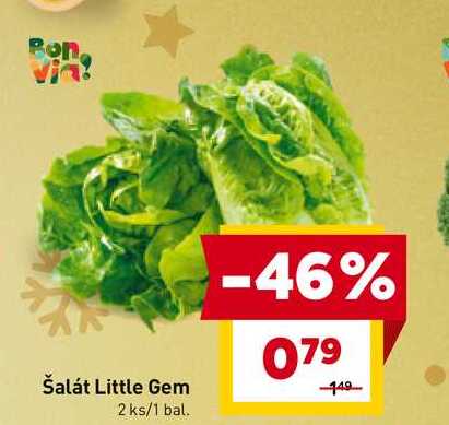 Pon Šalát Little Gem 2 ks/1 bal. 