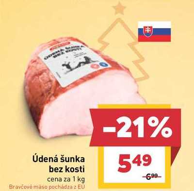 Údená šunka bez kosti cena za 1 kg