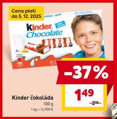 Kinder čokoláda 100 g 