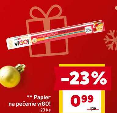 Papier na pečenie viGO! 20 ks