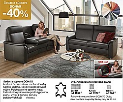 Sedacia súprava DONAU - 3sedák